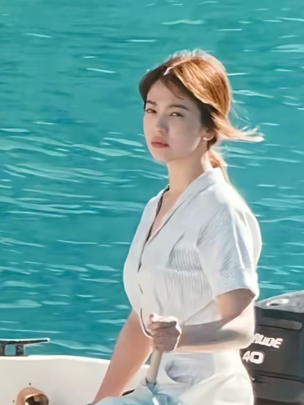Cream Button-Up Dress